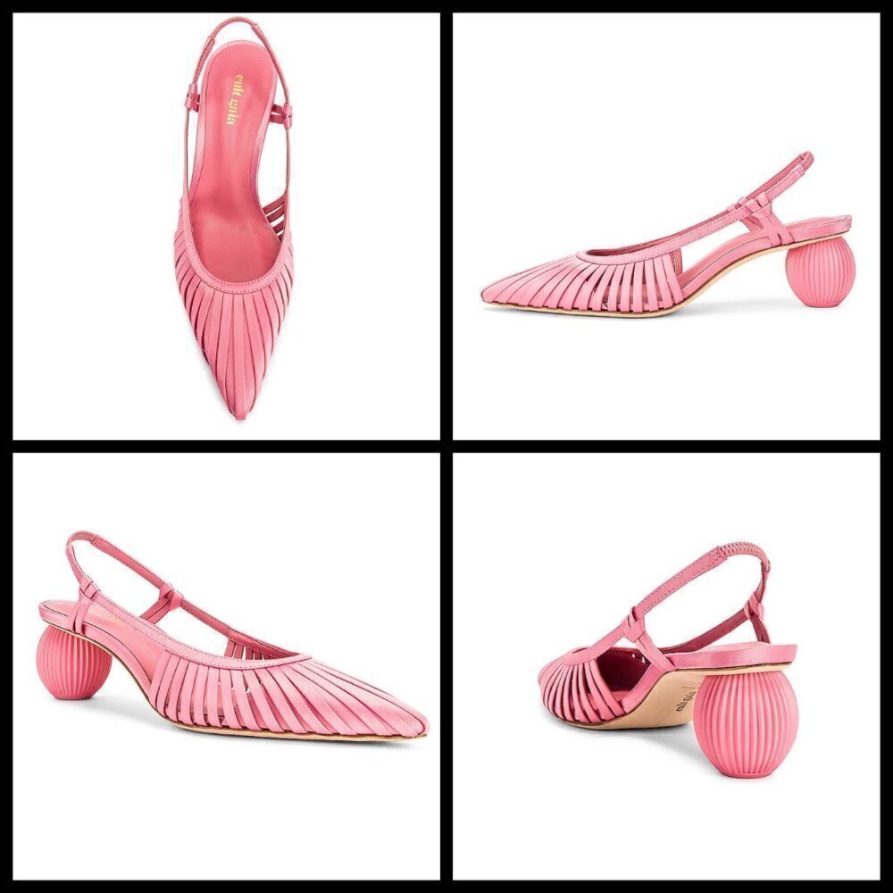 ๐CULT GAIA๐ Alia Slingback Mule Heels ~ Pink - Picture 7 of 16